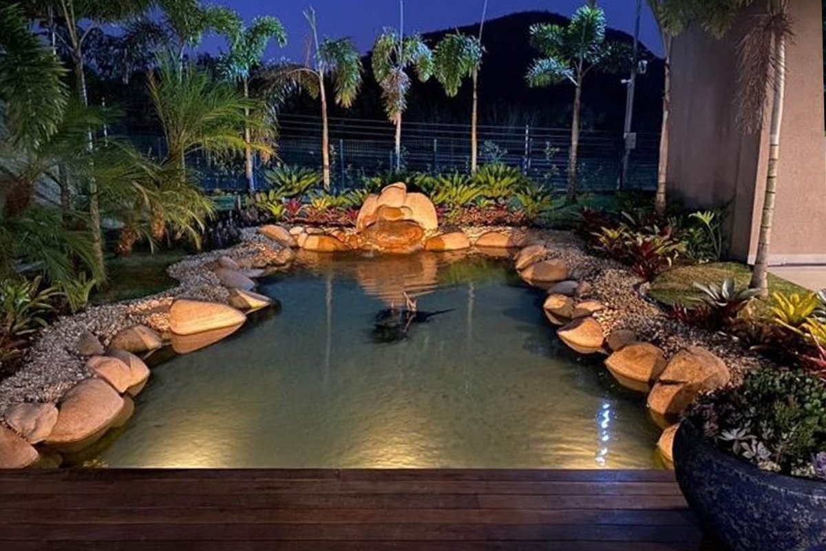 Jardim vertical moderno em São Paulo